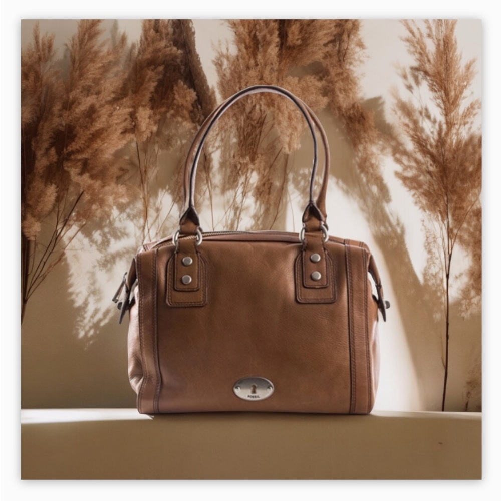 Fossil Marlowe Satchel in Chestnut -C350$ in store -EUC-Beautiful!!😍🙏​​